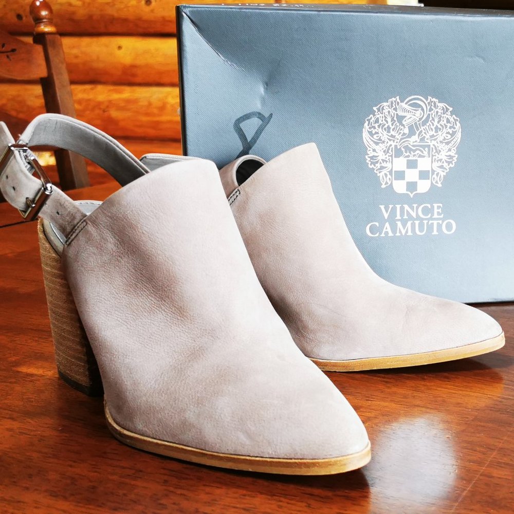 Vince Camuto Leather Sling back Close toed Bootie 8.5